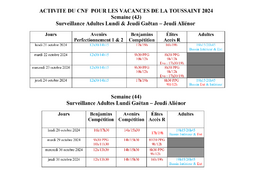 Stage Vacances Toussaint 2024